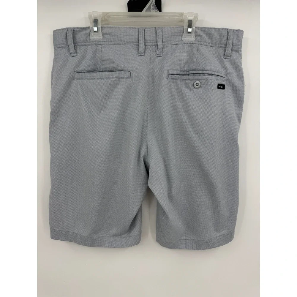 RVCA Nature X Industry Mens‎ Gray Micro Pattern Chino Shorts Size 32